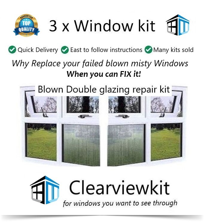 5 x Window repair kit clear condensation from your window
