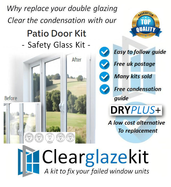 Patio Door DRYPlus Pack to Clear condensation moisture removal kit